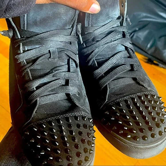 Men’s 10.5 Christian Louboutin shoes Greggo - Lace-up shoes - Smooth calf leather - Black - Men  main image 3